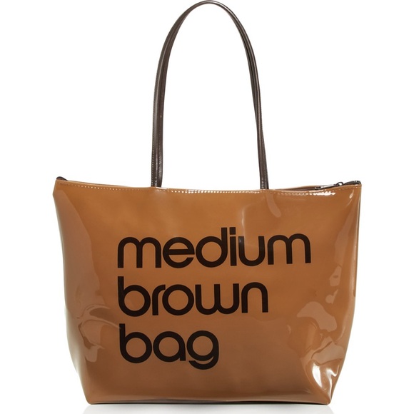 Bloomingdale's Medium Brown Bag Tote - Picture 1 of 7